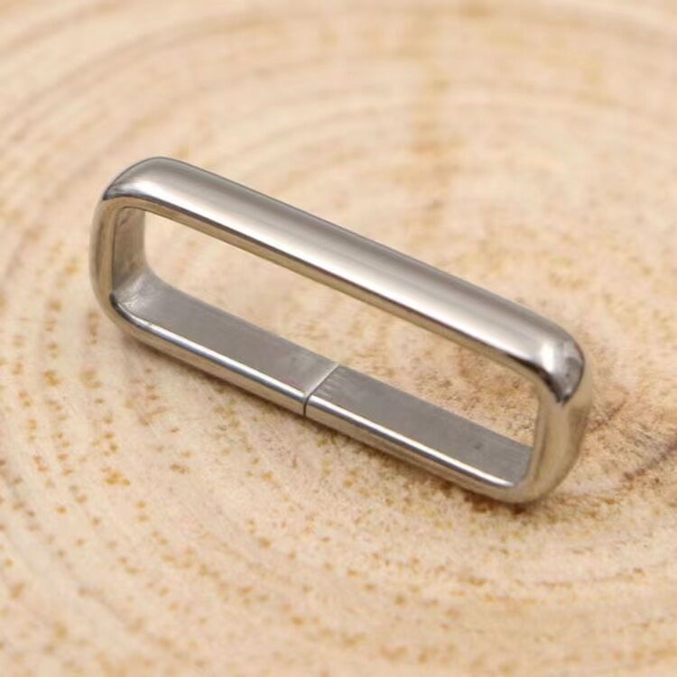 16-22 mm Square Stainless Steel Watch Strap Loop Keeper for Webbing Nylon Watch Straps