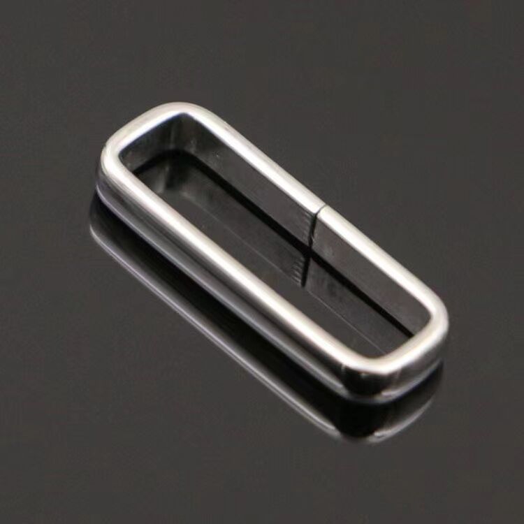 16-22 mm Square Stainless Steel Watch Strap Loop Keeper for Webbing Nylon Watch Straps