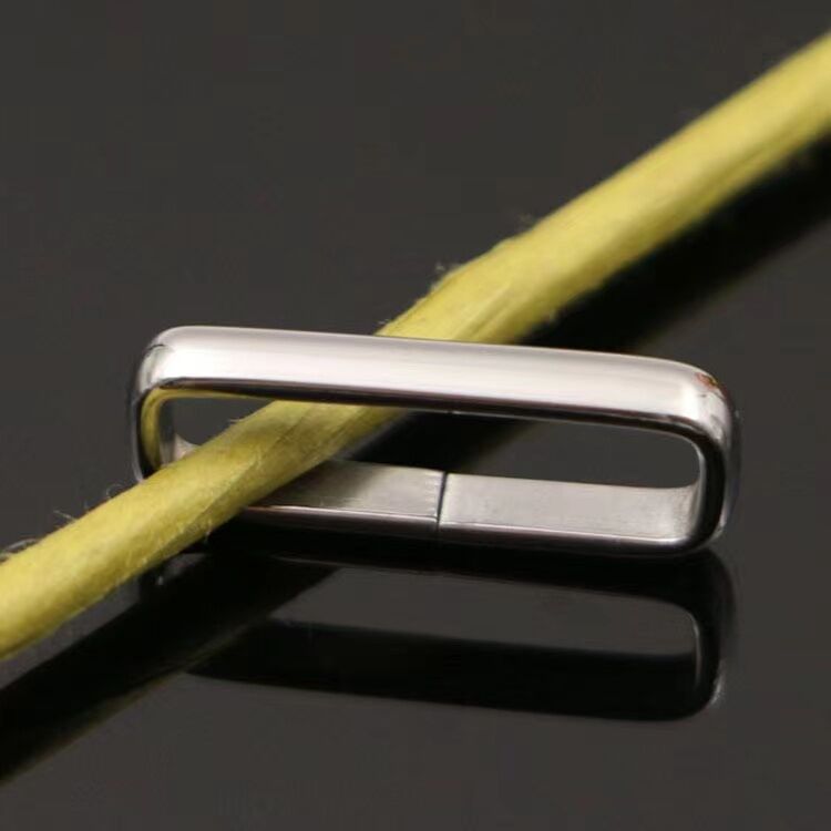 16-22 mm Square Stainless Steel Watch Strap Loop Keeper for Webbing Nylon Watch Straps