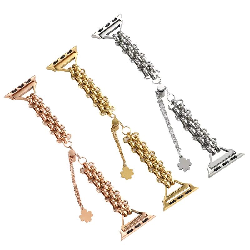 Jewelry Style Bracelet Replacement Band for Women Stainless Steel Watch Bands for Apple Watch 41mm 45mm
