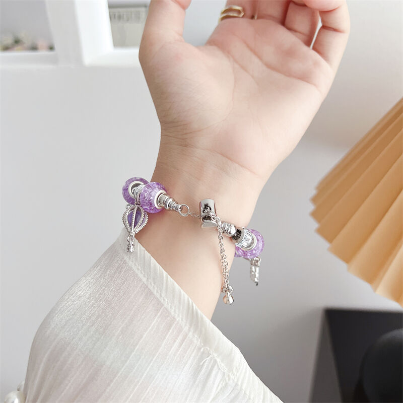 Personalized Custom PC Bead Metal Watch Band for Apple Watch S8 Ultra 49mm SE 7654 40mm 42mm 38mm Stainless Steel Watch Strap