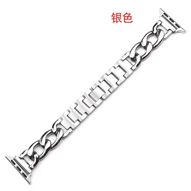Luxury Custom Gold Watch Band for Apple Watch 8 7 41 45mm 6 5 4 Women Stainless Steel Bracelet for IWatch Strap