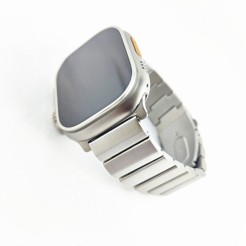 Luxury New Titanium Alloy Metal Watch Band for Apple Watch Ultra 2/8/SE Straps with Titanium Adapters for IWatch 41MM 45MM