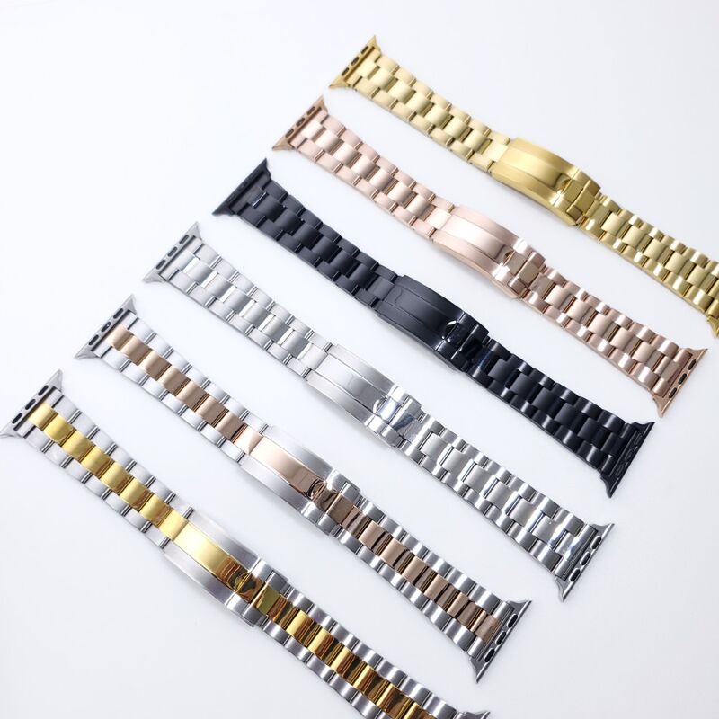 Business Metal Diving Strap for IWatch 7 SE 3 40/41/44/45mm Luxury Stainless Steel Band for Apple Watch Ultra 8 49mm Wristbands