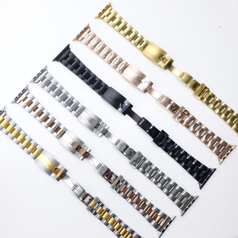 Business Metal Diving Strap for IWatch 7 SE 3 40/41/44/45mm Luxury Stainless Steel Band for Apple Watch Ultra 8 49mm Wristbands