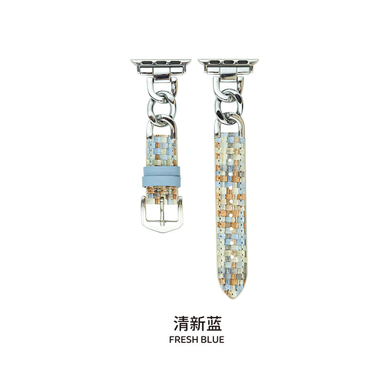 Luxury Designer Watch Strap Aluminium Alloy Bracelet Woman Girl Leather Fashion Watch Bnad for for Apple Iwatch 4 5 6 7 8 Ultra