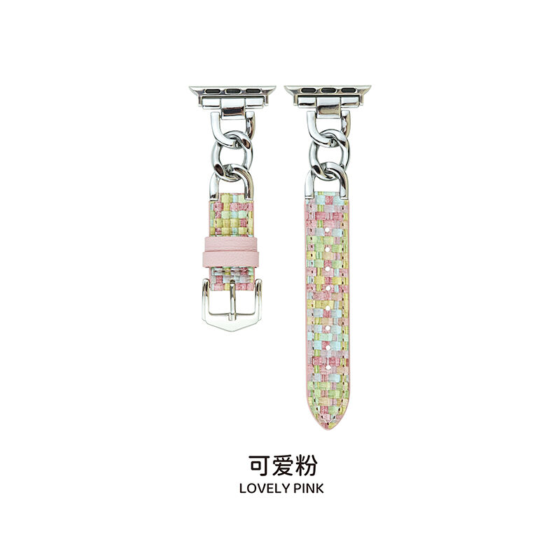 Luxury Designer Watch Strap Aluminium Alloy Bracelet Woman Girl Leather Fashion Watch Bnad for for Apple Iwatch 4 5 6 7 8 Ultra