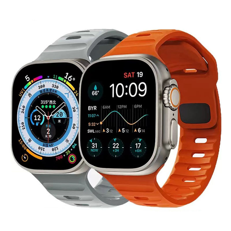 Soft Touch Silicone Watch Band for apple Watch Ultra Sport Use Skin Feel Watch Strap