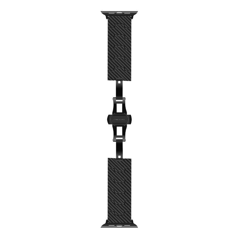 Fashion Carbon Fiber Watch Strap for Apple38 40 42 44 42 45MM Watch 7 SE 6 5 4 Light Weight Link Bracelet Watch Band for IWatch