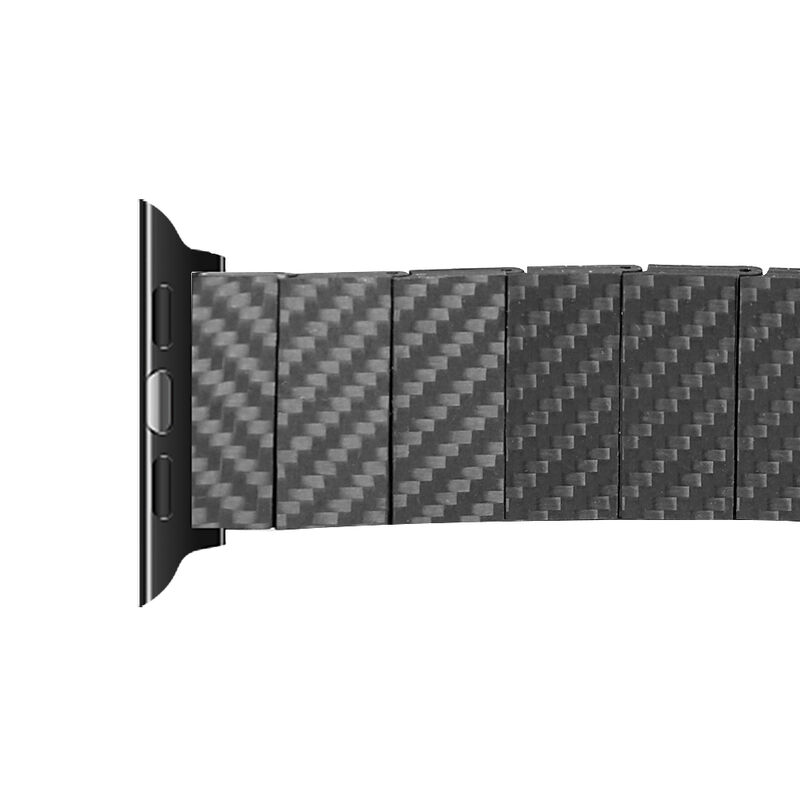 Fashion Carbon Fiber Watch Strap for Apple38 40 42 44 42 45MM Watch 7 SE 6 5 4 Light Weight Link Bracelet Watch Band for IWatch