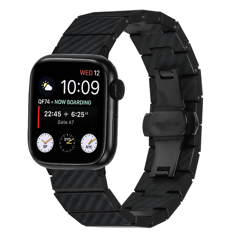 49/45/44/42 41/40/38 mm Luxury Sport Lightweight Waterproof True Carbon Fiber Watch Band Strap for Apple Watch