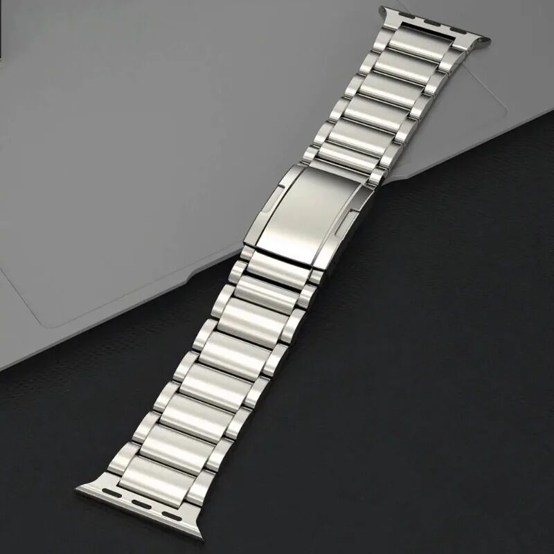 Folding Buckle Replacement Wrist Luxury Business Man Pure Original Buckle Titanium Alloy Band for apple Watch ultra 2 49mm