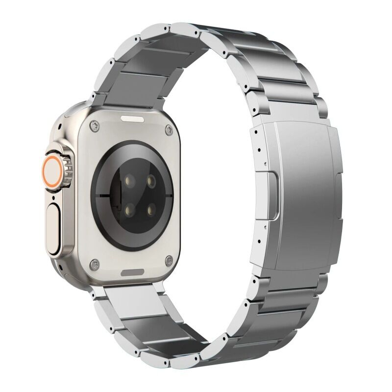 Folding Buckle Replacement Wrist Luxury Business Man Pure Original Buckle Titanium Alloy Band for apple Watch ultra 2 49mm