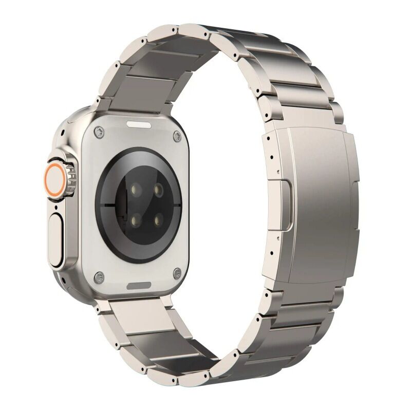 Folding Buckle Replacement Wrist Luxury Business Man Pure Original Buckle Titanium Alloy Band for apple Watch ultra 2 49mm