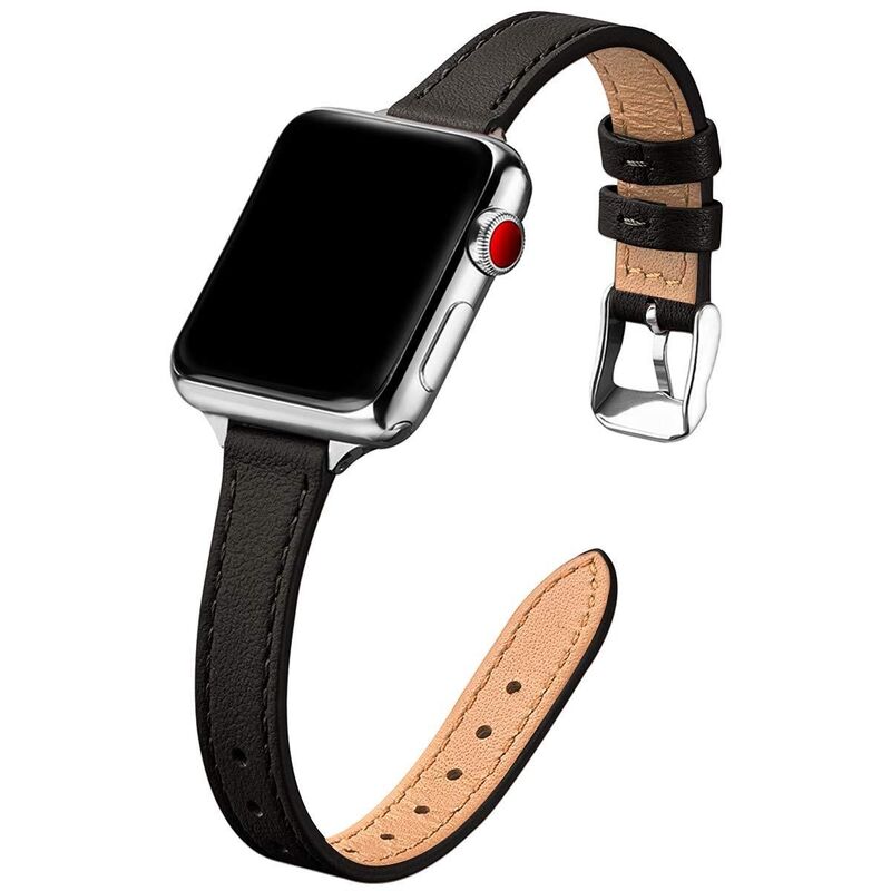 Premium Double Top Layer Cowhide Genuine Leather Watch Bands Straps for Apple IWatch 8/7/6/5/4/3/2/1 SE 38/49mm Wrist Watchband