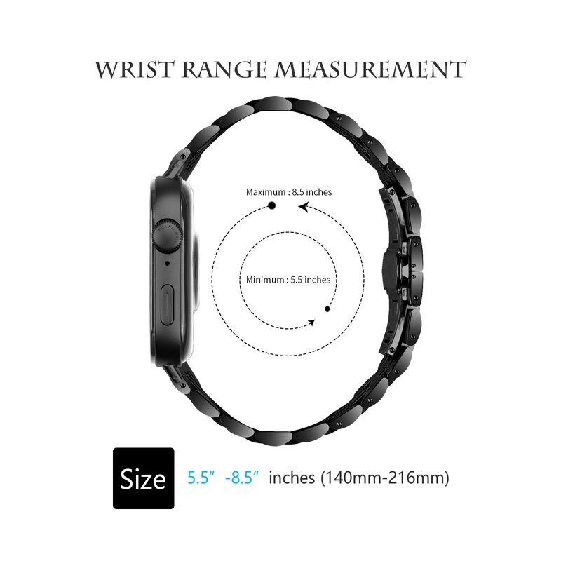 Seven Beads Metal Strap for Samsung Galaxy Fit 3 Metal Replacement Fashion Bracelet for Galaxy Fit 3 Stainless Steel Watch Bands