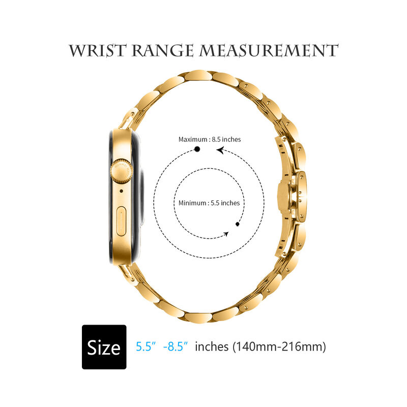 Seven Beads Metal Strap for Samsung Galaxy Fit 3 Metal Replacement Fashion Bracelet for Galaxy Fit 3 Stainless Steel Watch Bands