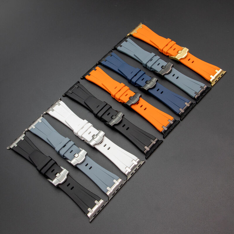 Silicone Strap Sports Soft Rubber Band Ultra 49/45/44/42//41/40/38mm for apple Watch 8 7 6 5 4 SE Fashion Bracelet