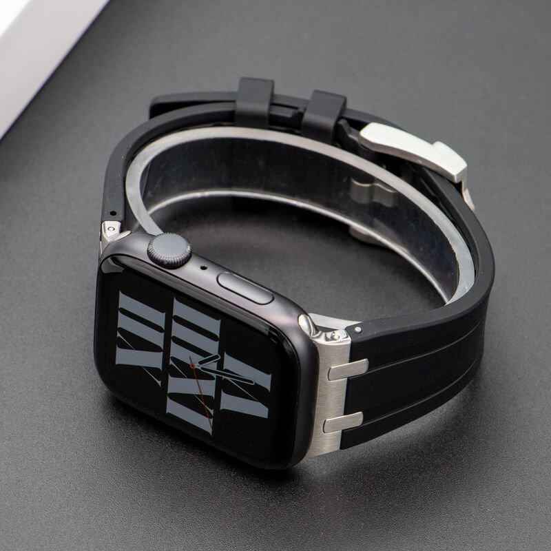 Silicone Strap Sports Soft Rubber Band Ultra 49/45/44/42//41/40/38mm for apple Watch 8 7 6 5 4 SE Fashion Bracelet