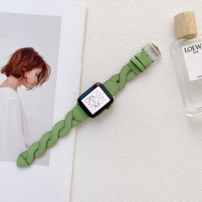 49mm 44mm 45mm 41mm 40mm 38mm Sport Watchband for Iwatch Series 9 8 7 6 5 BraceletNew Leather Strap for Apple Watch Band