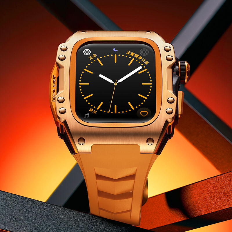 Titanium Alloy for Apple Watch Protective case Cover With Modified Watch Replacement Band Strap for IWatch Series 44mm 45mm