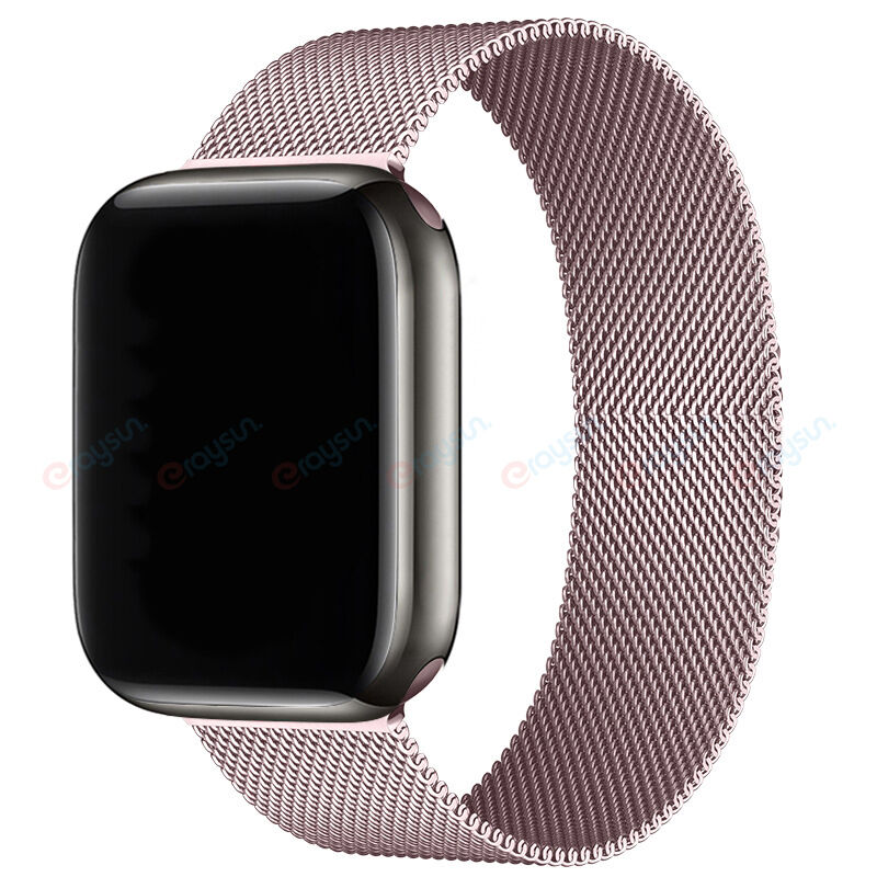 High Quality Magnetic Stainless Steel Band Series 10/8/7 40/44/45/46mm Gold Blue Magnet Milanese Loop for Apple Watch Strap