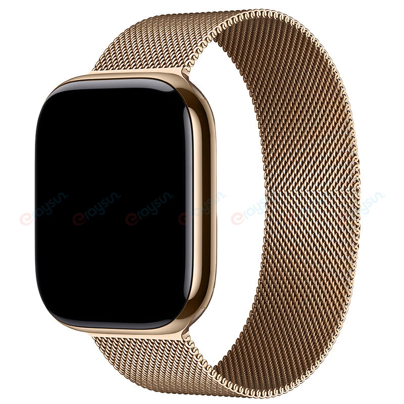 High Quality Magnetic Stainless Steel Band Series 10/8/7 40/44/45/46mm Gold Blue Magnet Milanese Loop for Apple Watch Strap