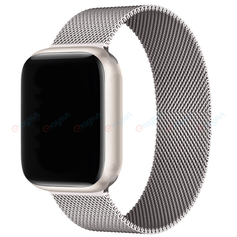 High Quality Magnetic Stainless Steel Band Series 10/8/7 40/44/45/46mm Gold Blue Magnet Milanese Loop for Apple Watch Strap