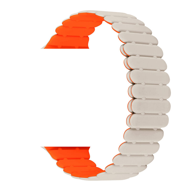 40/41mm Custom Silicone Magnetic Watch Band 42/44/45/49mm Rubber Classic Bracelet Ultra 2 I Watch 7/8/9/10 for Apple Watch Strap