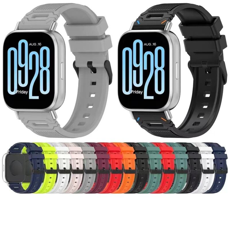 22mm Sports Silicone Strap for Redmi Watch 5 Active for Xiaomi Watch 3 Active 3 Lite Wristband Accessories Watch Bands