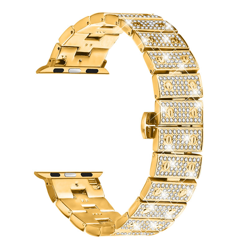 41/42/44/45/46/49mm Luxury Diamond Wristband  Metal Stainless Steel I Watch Strap 7/8/9/10 Ultra 2 for Apple Watch Band