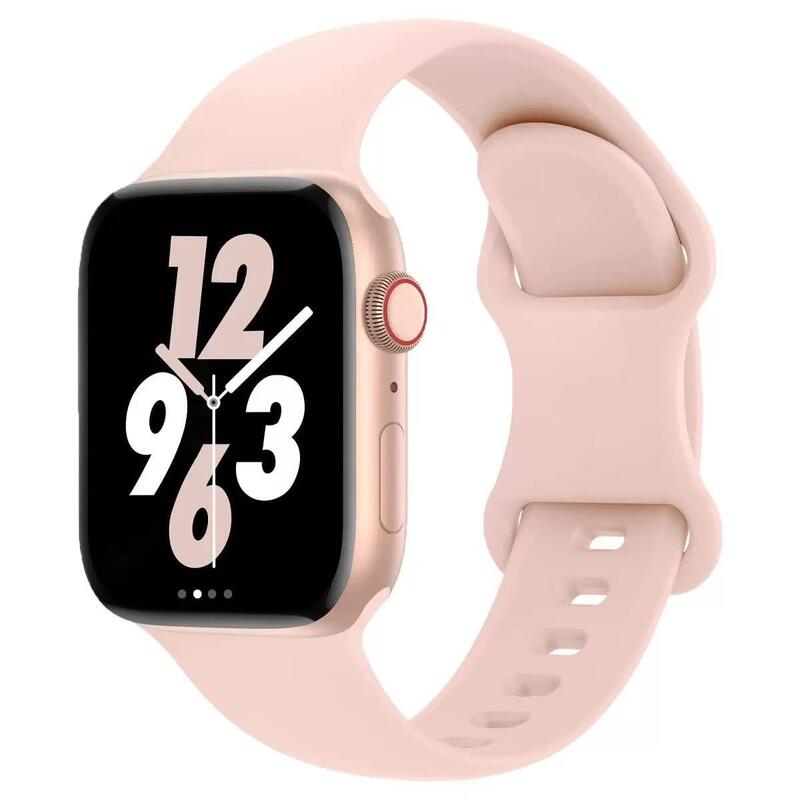 New Silicone Sport Watch Series 10 9 8 SE 49mm 44mm 45mm 46mm 41mm Ultra 2 Wholesale Rubber Watch Strap for Apple Watch Band