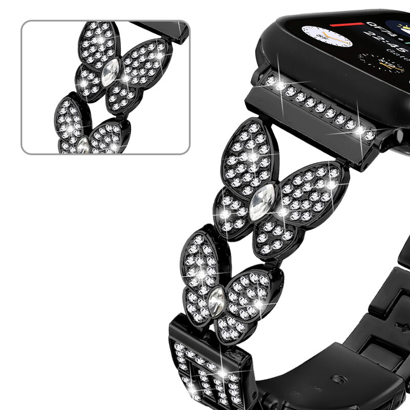 Luxury Stainless Steel Watch Strap Unique Butterfly Diamond for Apple Watch Band 8/9/10 Ultra Metal Woman I Watch Strap