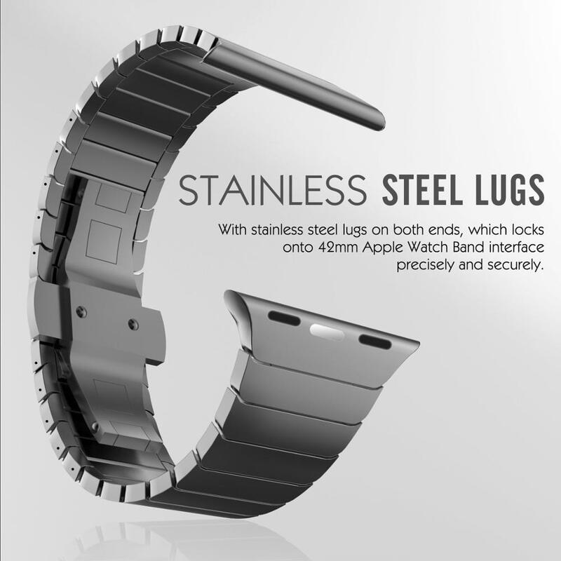 Luxury Stainless Steel Band IWatch Bands Accessories Waterproof 38 42 40 44MM Ultra Metal Strap Bracelet for Apple Watch