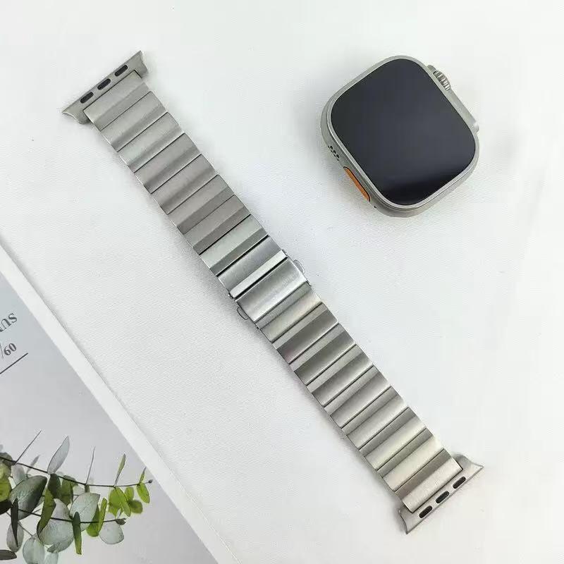 Titanium Watch Band Strap for Apple Watch Band Ultra 45mm 44mm 49mm 41mm 40mm Metal Bracelet I Watch Band Series SE