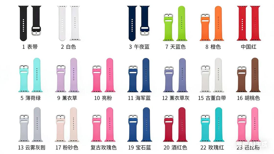 Silicone Watch Strap for Apple Watch Series 11 10 Ultra 3 2 38mm 42mm 46mm 49mm Sport for Women's Men for Apple Watch Bands