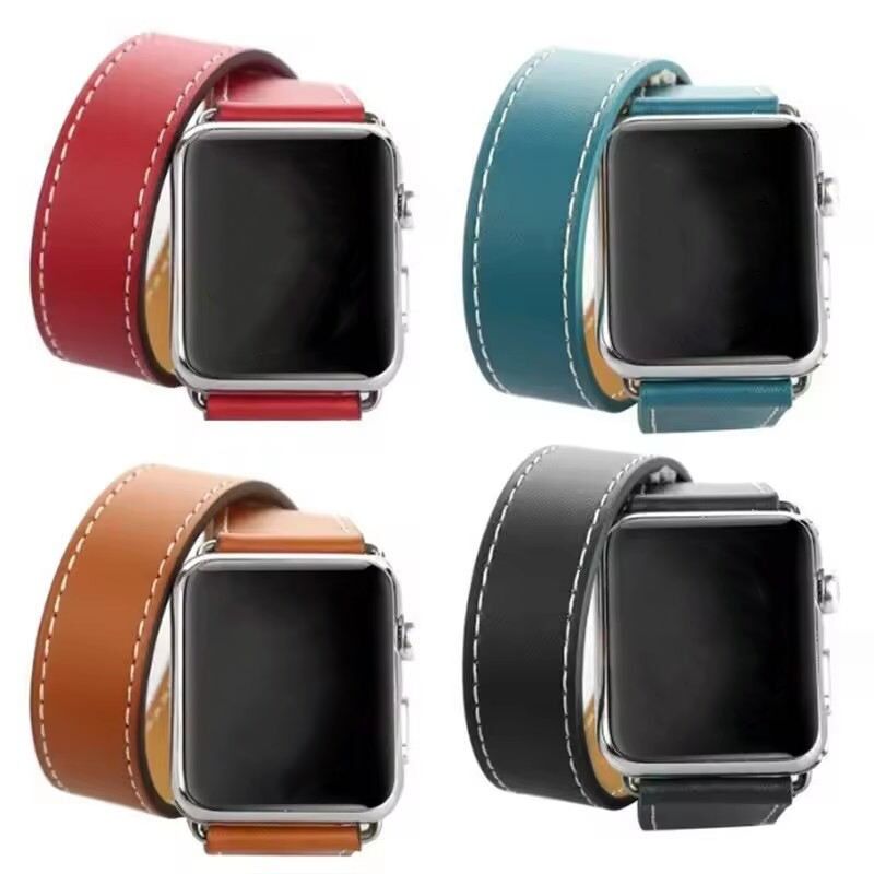Bida Wholesale Luxury PU Leather Sport/Fashion for Watch Straps Breathable Band 14mm IWatch Series 5.6.7.8 38mm/40mm/42mm/44mm