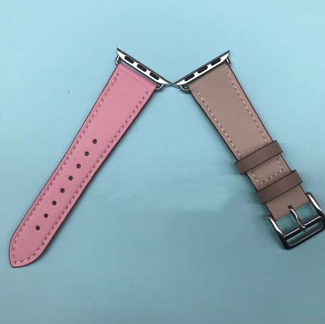 Bida Wholesale Luxury PU Leather Sport/Fashion for Watch Straps Breathable Band 14mm IWatch Series 5.6.7.8 38mm/40mm/42mm/44mm