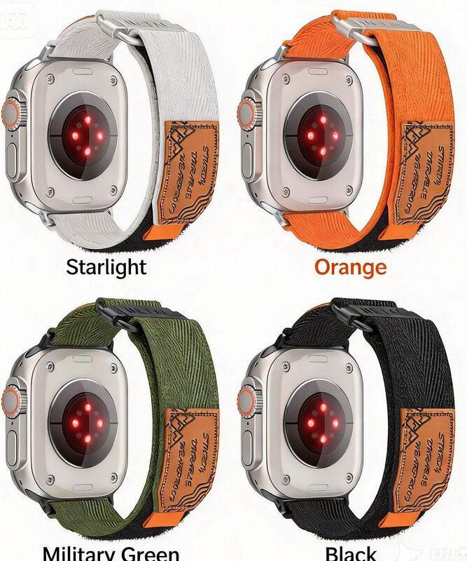 New Design Smart Watch Wristband Men Women Watchband 42mm 45mm 49mm Fabric Nylon Watch Band Strap for Smart Watch Series 9 8 7