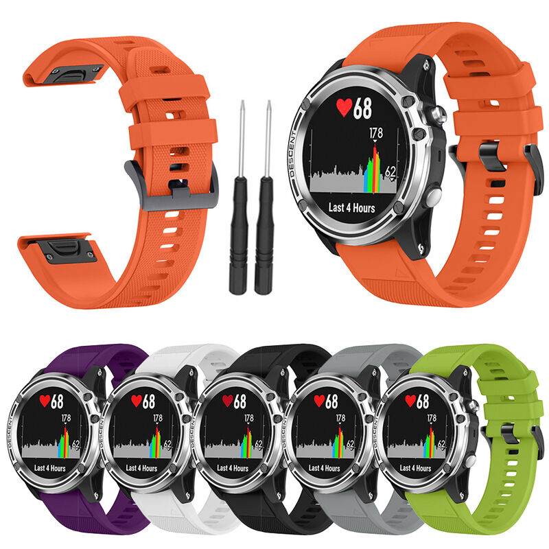 20/22mm Silicone Watch Band Easyfit for Garmin Fenix 5 5X 5S 6S 6X 6 935 94526 22MM Straps