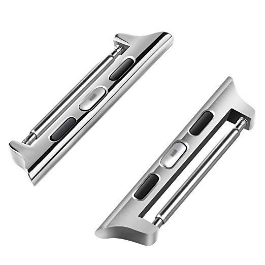 Custom LOGO 316L Stainless Steel Smart Watch Band Screw Connector Buckle Adapter for Apple 7 Watch Series 6 5 4 3 2 1
