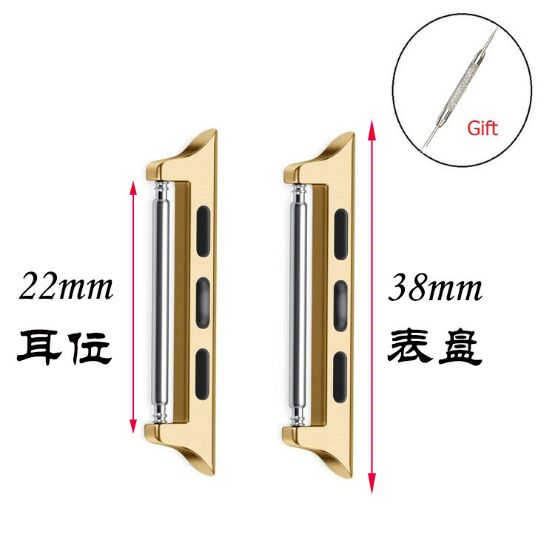 Custom LOGO 316L Stainless Steel Smart Watch Band Screw Connector Buckle Adapter for Apple 7 Watch Series 6 5 4 3 2 1