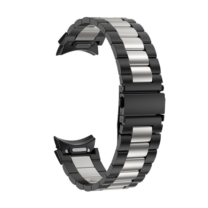 Quick-Fit Three Beads Stainless Steel Watch Band for Samsung Galaxy Watch 6/6 Classic 40mm 44mm 43mm 47mm