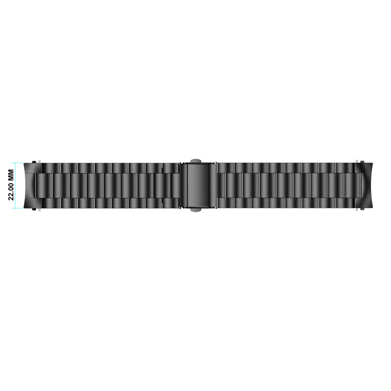 Metal Bracelet for  Samsung Watchband Three-Bead Stainless Steel Strap for Samsung Galaxy Watch 46mm