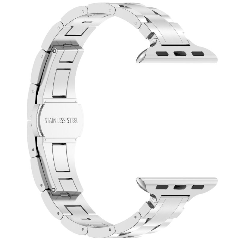 Stainless Steel Watch Strap for Apple Watch Ultra 49mm Titanium Metal Watchband for S9 Se