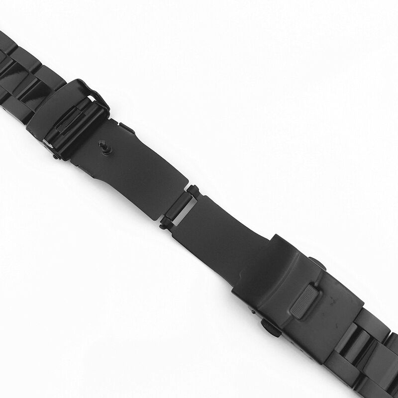 High Quality Stainless Steel Watch Strap Trapezoidal Switch Hole Band 18/20/22/24mm Watch Band Safety Clasp Strap Luxury