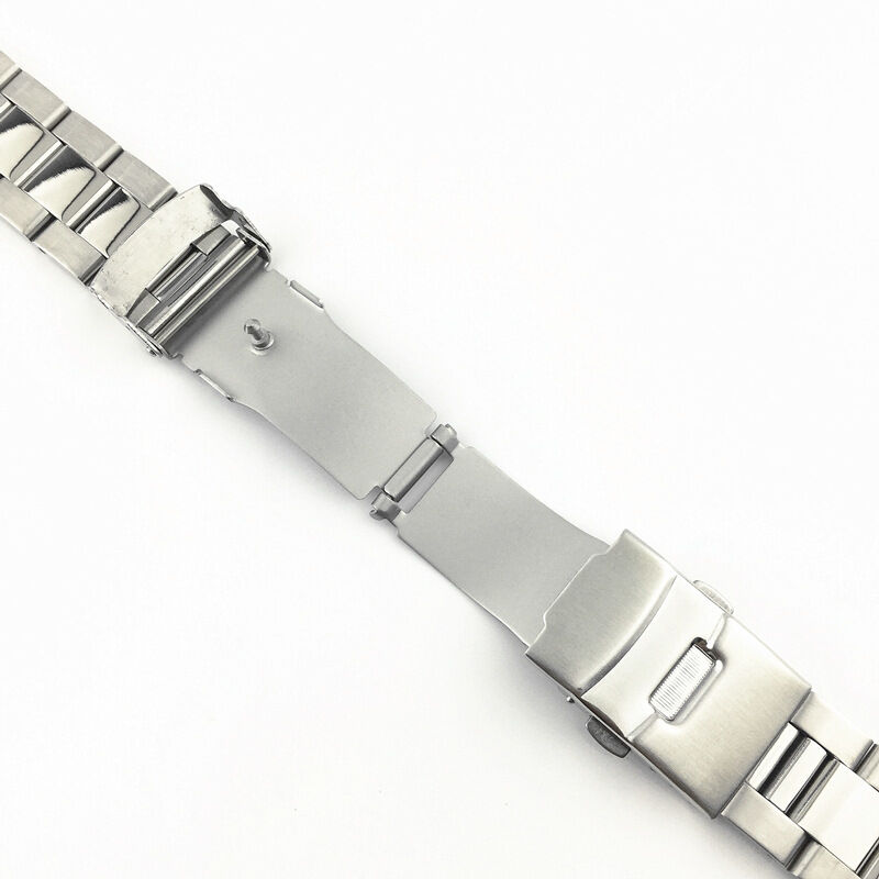 High Quality Stainless Steel Watch Strap Trapezoidal Switch Hole Band 18/20/22/24mm Watch Band Safety Clasp Strap Luxury