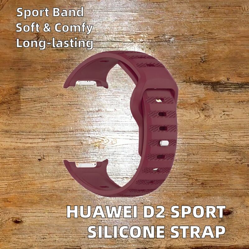D2 for HUAWEI Watch Sport Band Replacement Strap Soft Silicone Wristband Correa Rubber Material Band