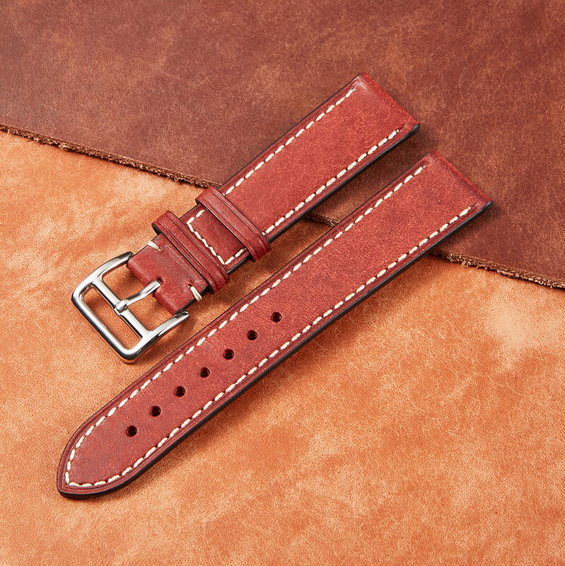Vintage  Matte Tanned  Leather Watch Straps Custom Watch Band  20mm 22mm Watch Accessories for Huawei GT2