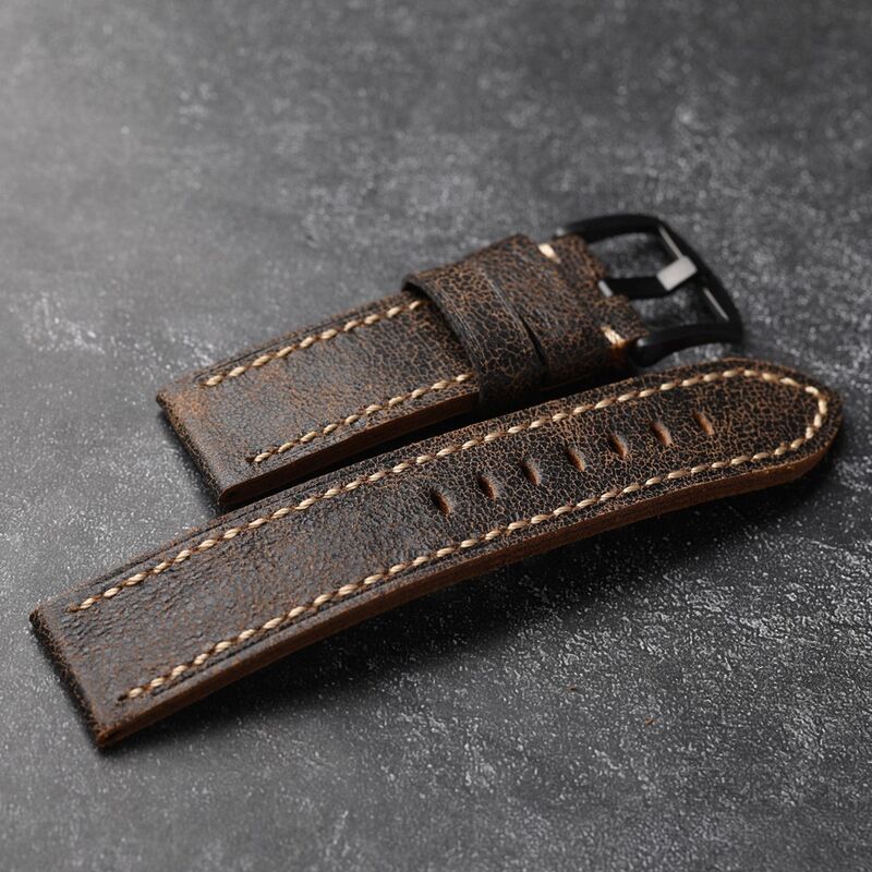 Luxury Handmade 22mm Wholesale Genuine Leather Watch Strap for Samsung Galaxy Watch 46mm/ Watch Band for Amazfit Pace/Stratos